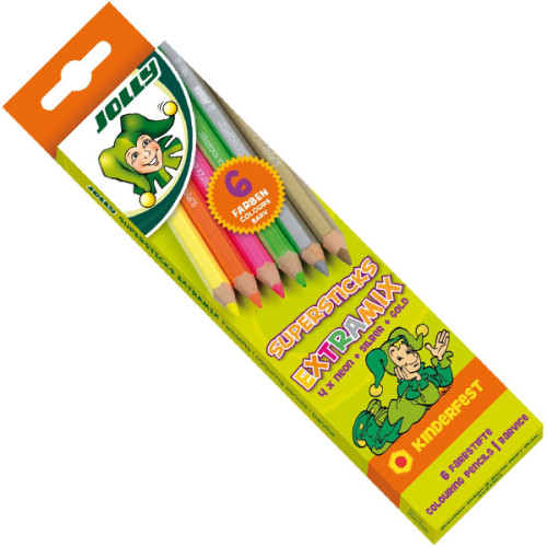 Σετ Μολύβια Supersticks Extramix 6τεμ Jolly