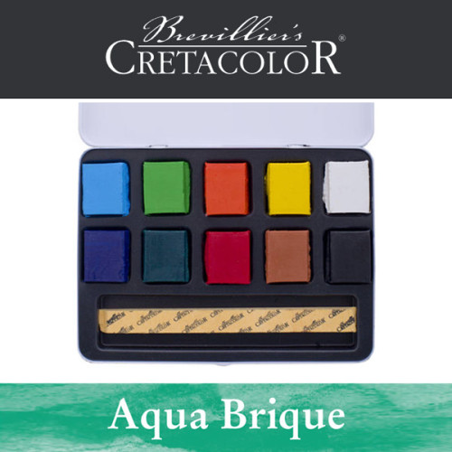 Κασετίνα Aqua Brique 10τεμ Cretacolor