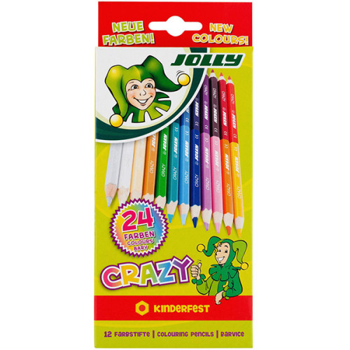 Σετ Μολύβια Supersticks Crazy Διπλά 12τεμ-24χρώματα Jolly