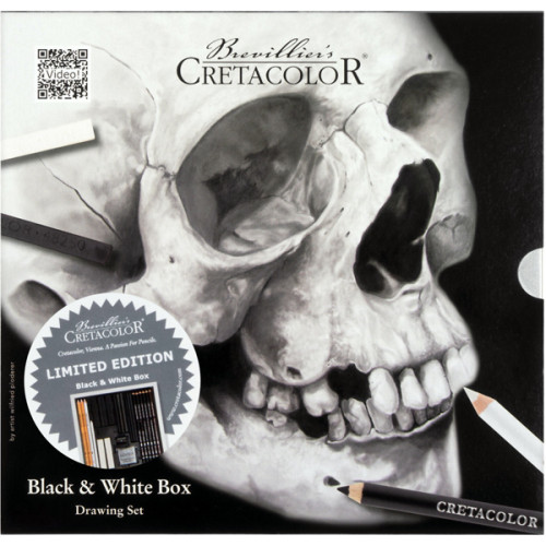 Μολύβια Σετ Black & White Skull Edition Box 25τεμ Cretacolor