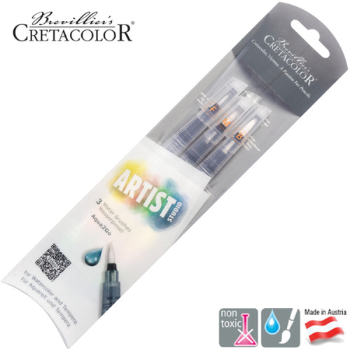 Σετ 3τεμ Water Brushes F-M-B Artist Studio Cretacolor