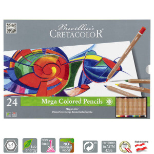 Σετ Μολύβια MEGA COLOR 24τεμ Cretacolor