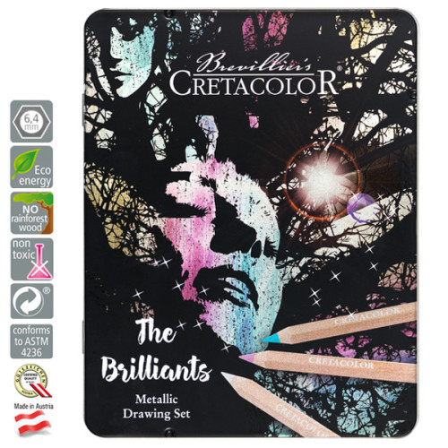 Σετ Μολύβια MEGA COLOR - THE BRILLIANTS 12τεμ Cretacolor