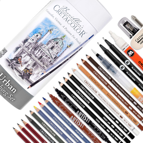 Σετ Μολύβια Urban Sketching Set 24τεμ Cretacolor