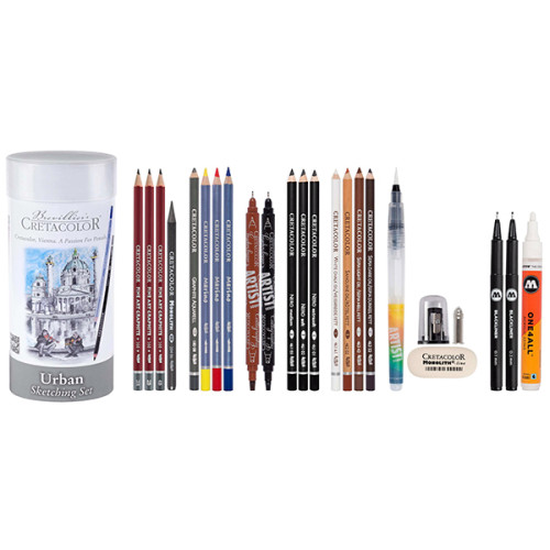 Σετ Μολύβια Urban Sketching Set 24τεμ Cretacolor