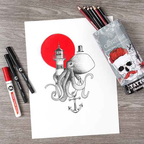 Σετ Μολύβια TATTOO Sketching Set 14τεμ Cretacolor