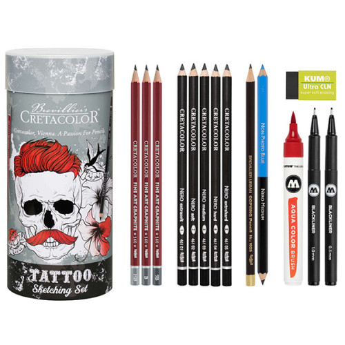 Σετ Μολύβια TATTOO Sketching Set 14τεμ Cretacolor