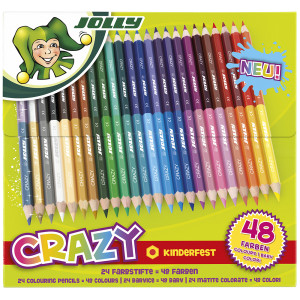 Σετ Μολύβια Supersticks Crazy Διπλά 24τεμ-48χρώματα Jolly