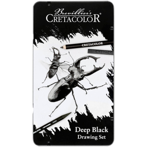 Σετ Σχεδίου-Σκίτσου Deeep Black 10τεμ. Cretacolor